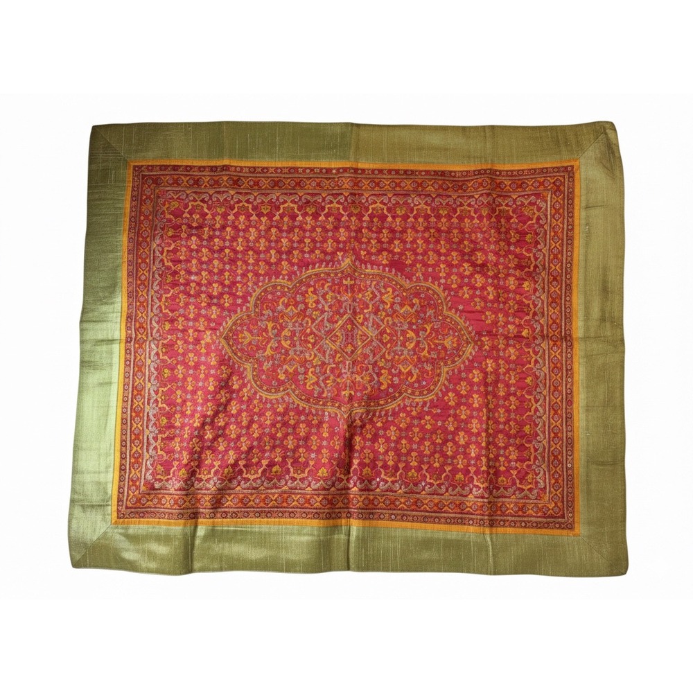 NWOT! Shrujan Threads of Life Handcrafted Multicolor Medallion Tapestry Rug - Picture 3 of 5